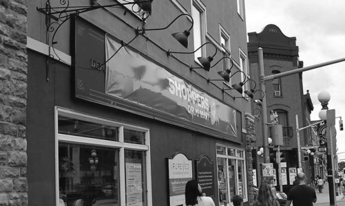 Jarring signage on heritage pharmacy