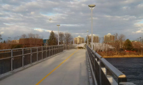 New pedestrian and cycling bridge over Rideau River