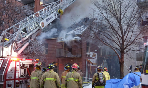 Vacant building on Clarence goes up in smoke