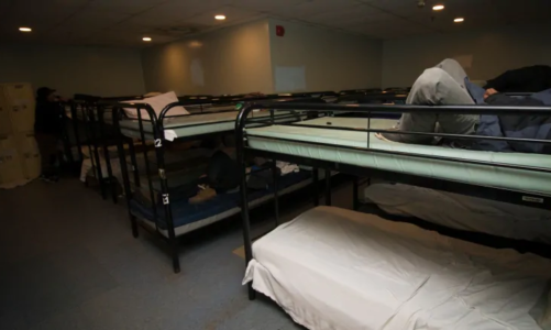 Homeless men in Lowertown: