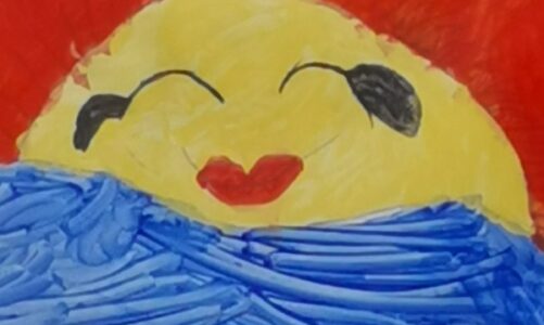 Banners on balconies and fences